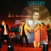 Amit Kumar Sumit Kumar sons of late Kishore Kumar singing at event managed by Wizent